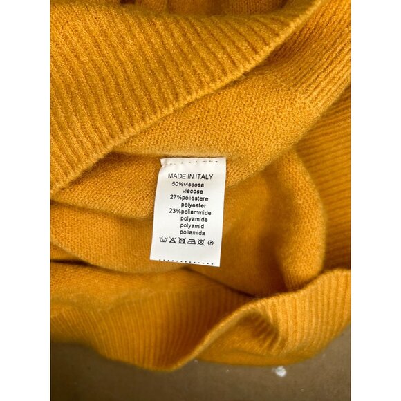 Made in Italy Women's Round Neck Long Sleeve Orange Sweater Sz M - NWT - Picture 7 of 8